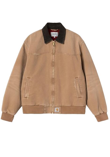 og santa fe jacket man brown CARHARTT WIP | I03624000S.B7